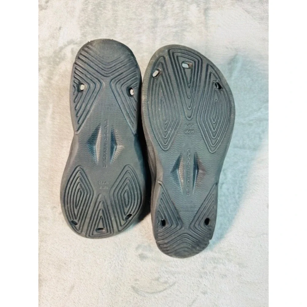 Under Armour Slides Mens 7 Locker III Black Slip On Athletic Shower Sandals‎